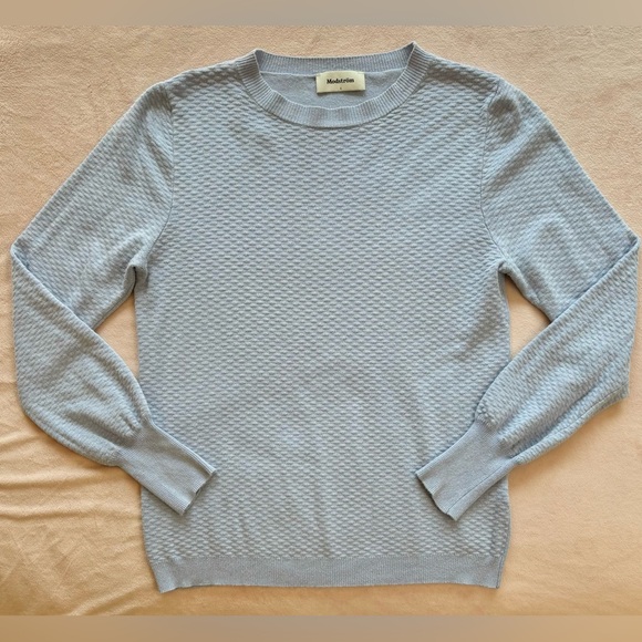 Modstrom Crewneck Sweater Periwinkle Size S - Picture 2 of 7